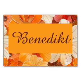 1970er Florale Gartenparty テーブルナンバー