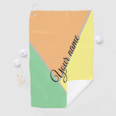 1970sカラフル三角形パターン |アスクモダントラクト ゴルフタオル (インサイチュ)