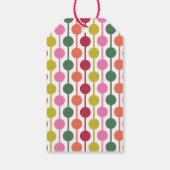1970sスタイル幾何学的プリント写真 ギフトタグ (裏面)