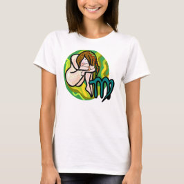 1970sスタイル《星座》乙女座(記号あり) tシャツ