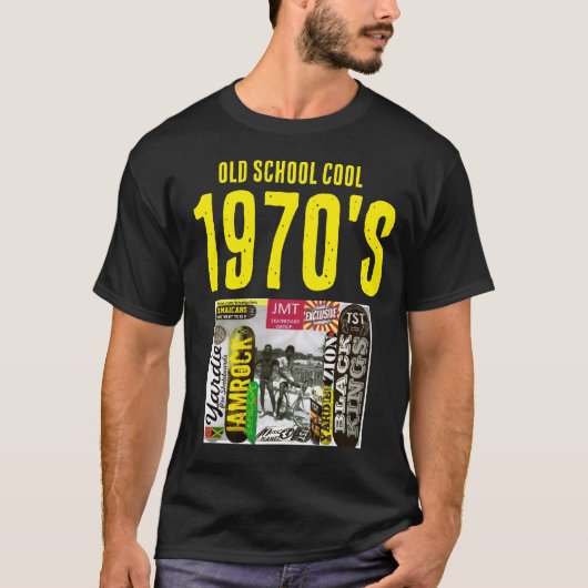 1970SベーシッククールダークTシャツ Tシャツ (正面)