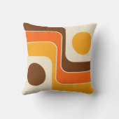 1970sモダンレトロスタイル幾何学的デザイン クッション (裏面)