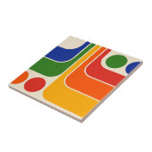 1970sモダンレトロスタイル幾何学的デザイン タイル (側面)