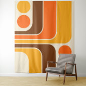 1970sモダンレトロスタイル幾何学的デザイン タペストリー (インサイチュ)