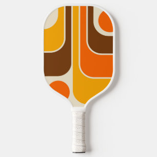 1970sモダンレトロスタイル幾何学的デザイン ピックルボールラケット