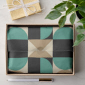 1970sモダンレトロスタイル幾何学的デザイン 薄葉紙 (ギフト)