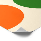 1970sモダンレトロ幾何学的デザイン ポスター (角)