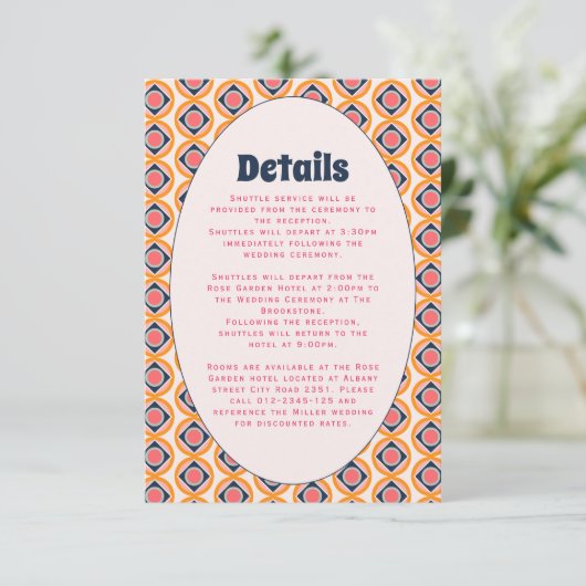 1970sレトログルーヴィパステル エンクロージャーカード (スタンド正面)