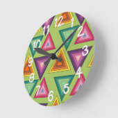 1970s三角形  ラウンド壁時計 (傾斜)