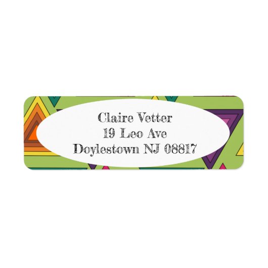 1970s三角形 ラベル (正面)