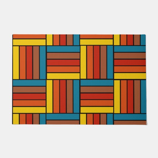 1970s正方形 ドアマット (正面)