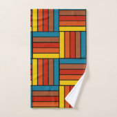 1970s正方形 バスタオルセット (ハンドタオル)