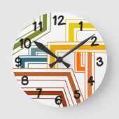 1970s線 ラウンド壁時計 (正面)