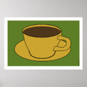 1970's Coffee Cup Pop Art poster ポスター (正面)
