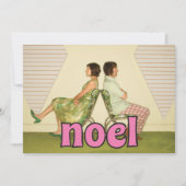 1970s NOELメッセージヴィンテージスタイル写真 シーズンカード (正面)