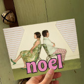 1970s NOELメッセージヴィンテージスタイル写真 シーズンカード