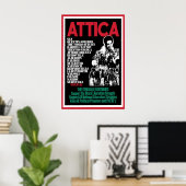 1970s  Poster -Black Panther- Attica Art Wall ポスター (ホームオフィス)