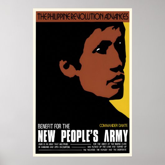 1970s Propaganda Poster New People's Army - The ポスター (正面)