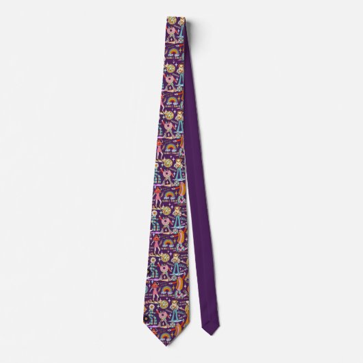 1970s Sticker Disco Neck Tie ネクタイ (正面)