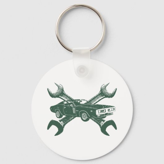 1971ドッジ440充電器 キーホルダー (正面)