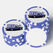 1971プリマスBarracuda Cudaモパールマッスルカー ポーカーチップ (積み重ね)