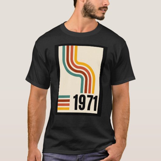 1971レトロヴィンテージポスターシャツ Tシャツ (正面)