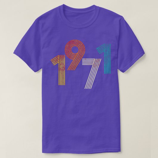 1971レトロ Tシャツ (デザイン正面)