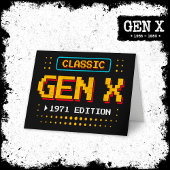 1971世代Xレトロゲーマークラシックゲーム誕生日 カード