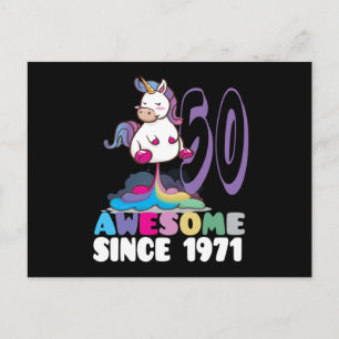 1971年からすごい 50歳の誕生日 ポストカード