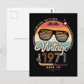 1971年からのヴィンテージ ポストカード (正面/裏面)