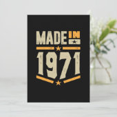 1971年に作られた誕生日 招待状 (スタンド正面)