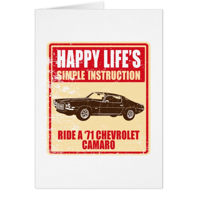 1971年のシボレー・カマロ (正面)