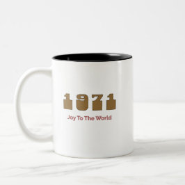 1971年のトップソング、Joy To The World ツートーンマグカップ