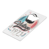 1971年のヘッドフォン以降のヴィンテージ クレジットカード栓抜き (裏面アングル)