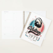 1971年のヘッドフォン以降のヴィンテージ プランナー手帳 (ディスプレー)