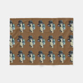 1971年のランドローバーの小型トラック フリースブランケット (正面(横))