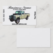 1971年のランドローバーの小型トラック 名刺 (正面/裏面)