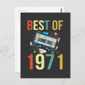 1971年のレトロ最高のカセット贈答品の誕生日ミキステープ ポストカード (正面/裏面)