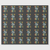 1971年のレトロ最高のカセット贈答品の誕生日ミキステープ ラッピングペーパー (フラット)