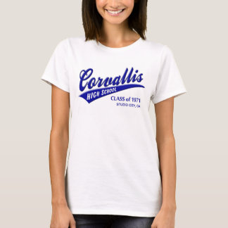 1971年のCorvallisの高等学校のスタジオ都市のクラス Tシャツ