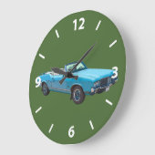 1971年のOldsmobileのカットラス最高筋肉車 ラージ壁時計 (傾斜)