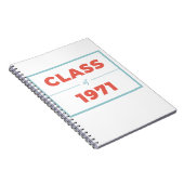 1971年クラス ノートブック (右側)