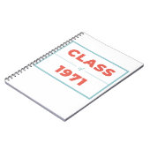 1971年クラス ノートブック (左側)