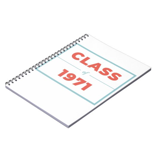 1971年クラス ノートブック (左側)