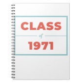 1971年クラス ノートブック (正面)