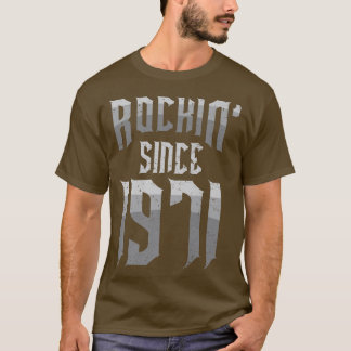 1971年以来のロックンロックヴィンテージファン51th Bir Tシャツ