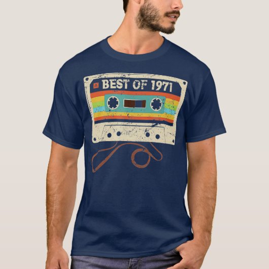 1971年最高の中50クール年の誕生日ギフト Tシャツ (正面)
