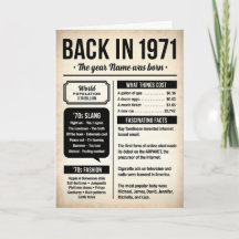 1971年生まれのあなたへ バースデーカード