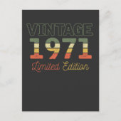 1971年生まれ 50歳の誕生日 ポストカード (正面)