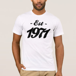 1971年確立される-誕生日 Tシャツ